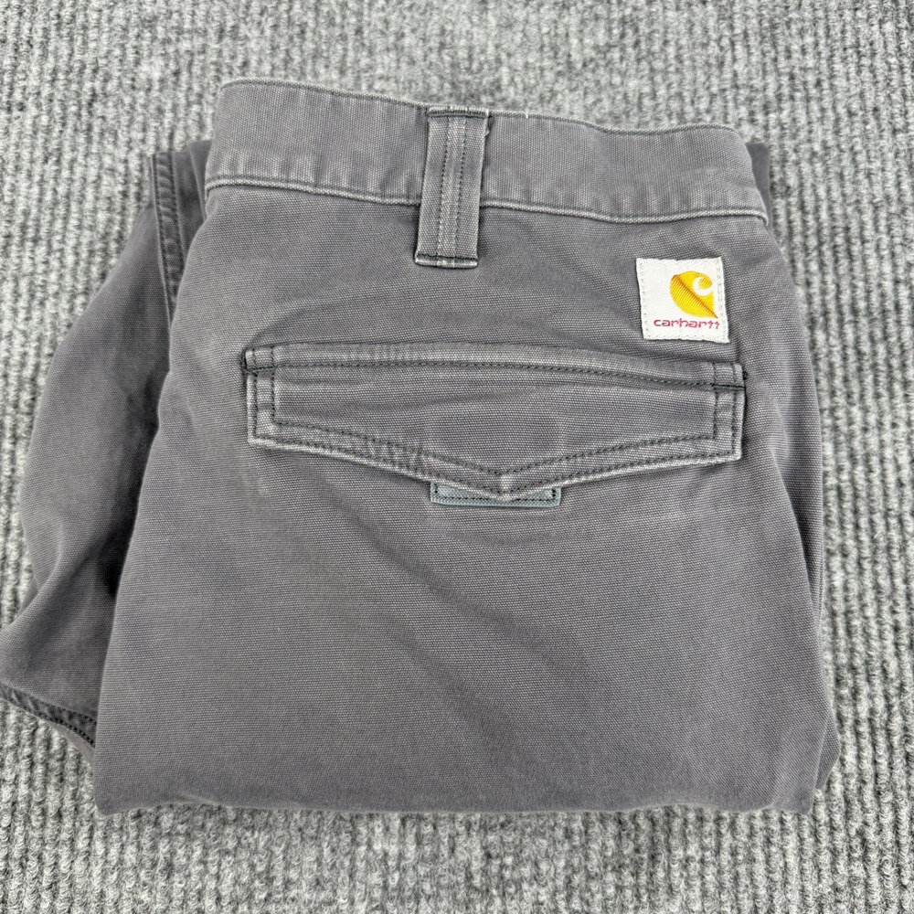 Carhartt Cargo Pants Men 36x30 Gray Relaxed Fit BN3574-M Rugged Workwear